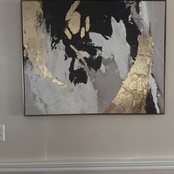Beautiful Black Gold White Decoration For Any Living Room Or Dining Room
