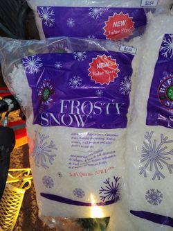 Unopened Frosty snow 5,25quarts Each Bag 