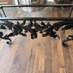 Wrought Iron Console Table 