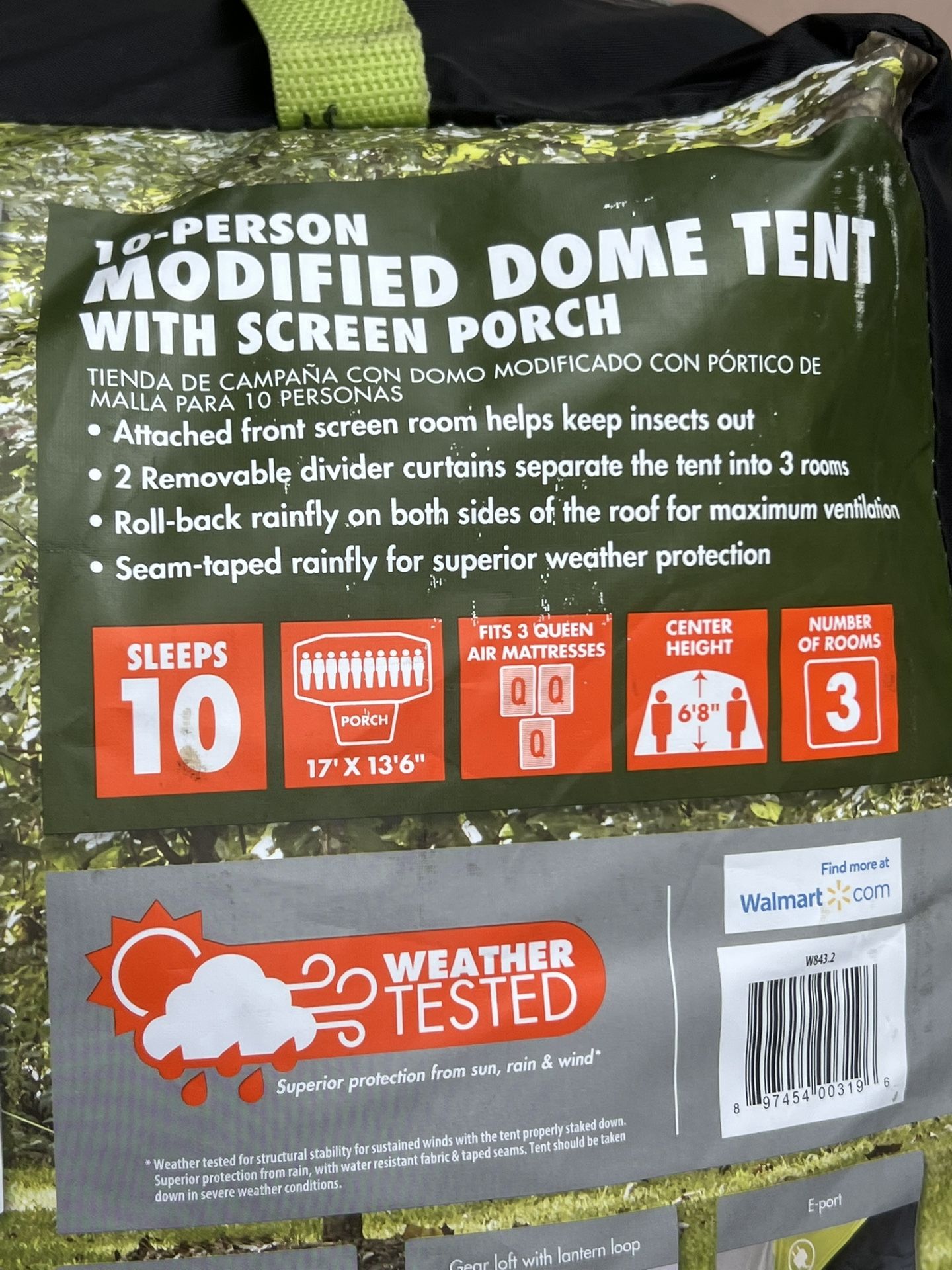10 Person Tent And Queen Bed Combo
