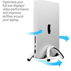 Twelve South BookArc Flex Space Saving Vertical Stand Macbook Laptop