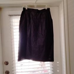 Black Leather Skirt