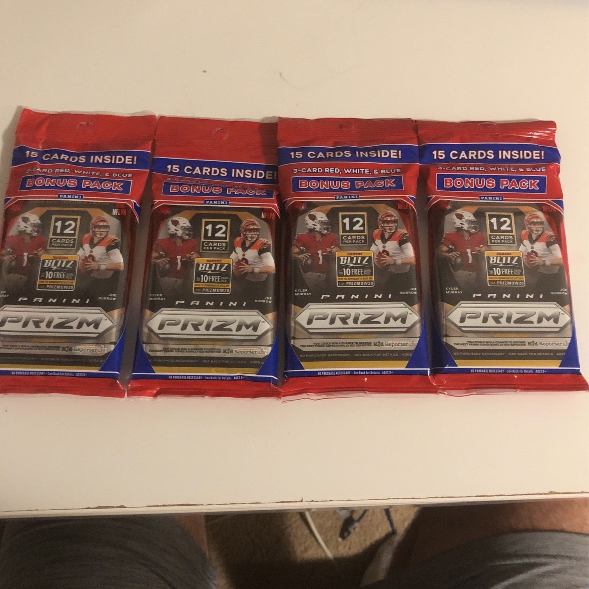 Panini Prizm Cello Lot Of 4