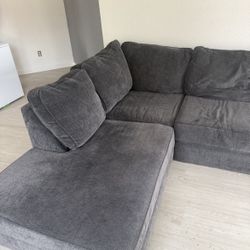 grey 2 piece couch