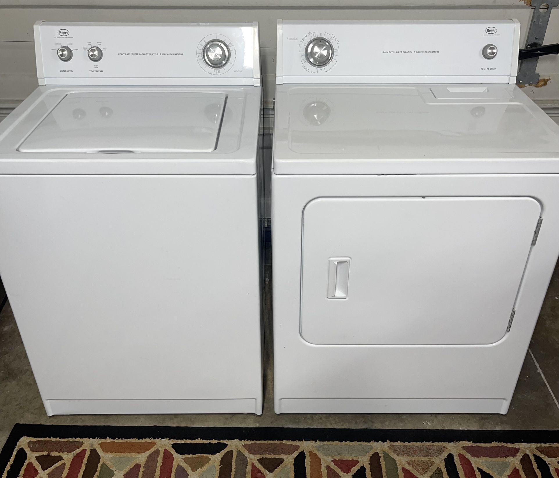 Roper Washer And Dryer Set