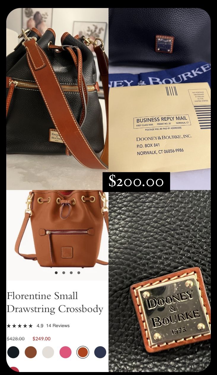 New Dooney And Burke Bag With Papers $200