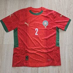 New Morocco Hakimi Soccer Jersey Size Large