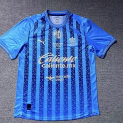 S,M,L,Xl,2XL,3XL,4XL slim fit available Soccer Chivas Guadalajara new jersey 3rd kid blue  2026 azul terser uniforme el rebaño sagrado  New Jersey  20