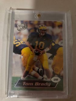 TOM BRADY MICHIGAN FOOTBALL CARD