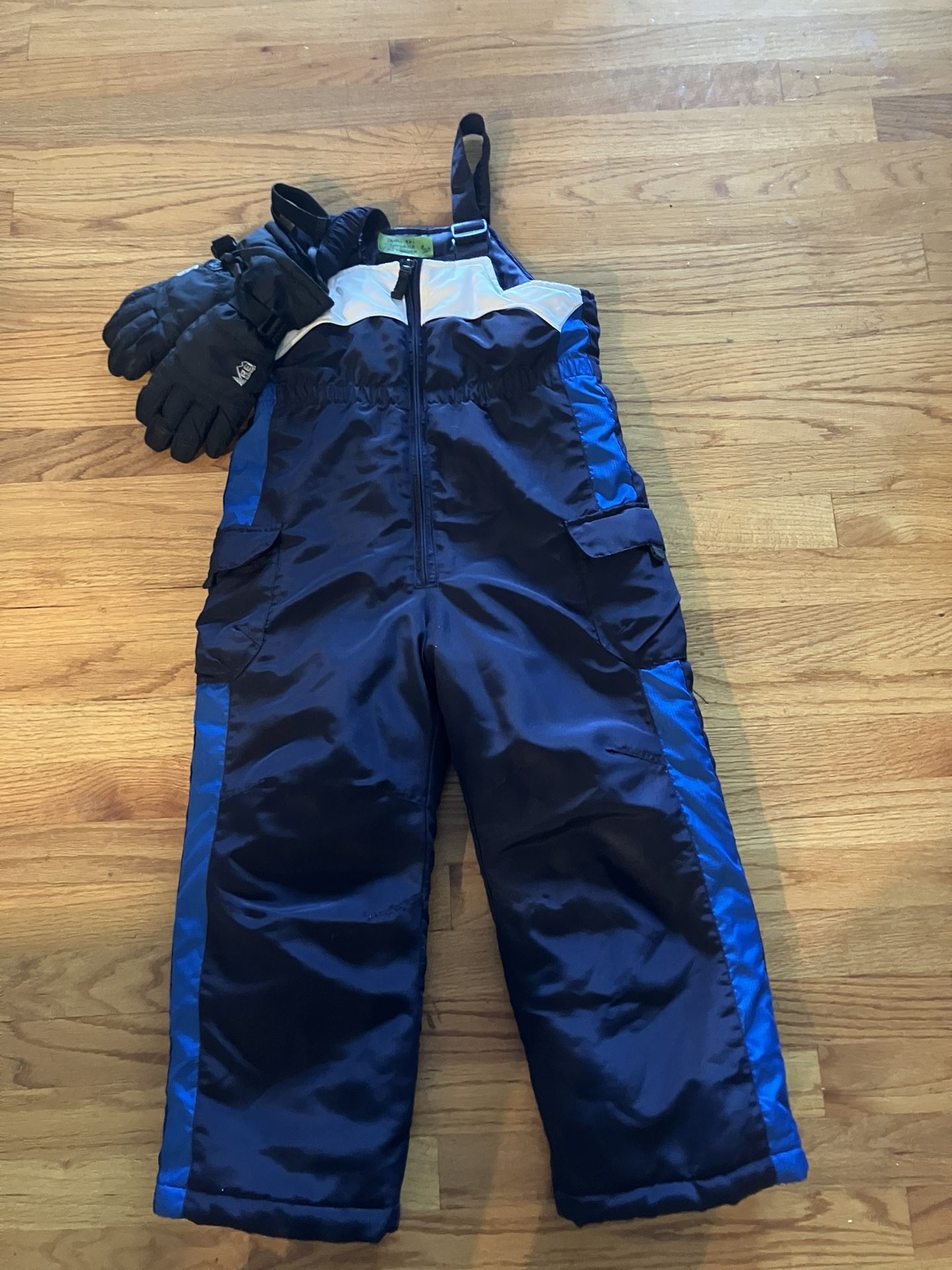 Zero X Posur - Youth Large Snow Pants/Overalls And REI Gloves