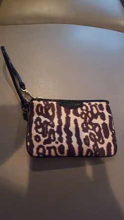 New leopard COACH wristlet