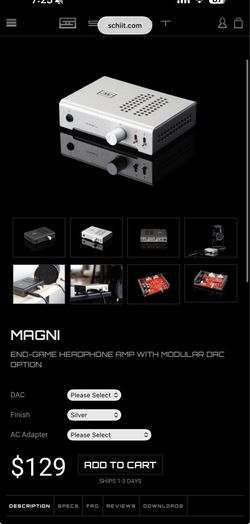 Schiit Audio Magni Headphone Amp.