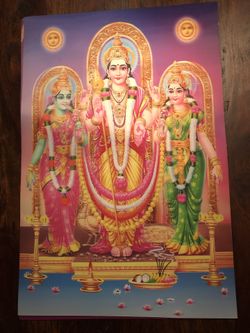 Large 3-D Hindu Deity Posters