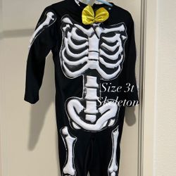 3t Skeleton costume