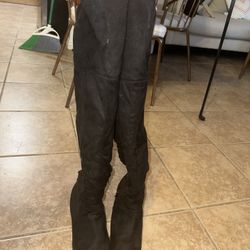 Black Thigh High Boots 