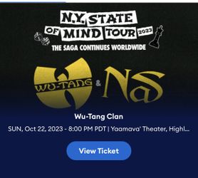 Nas/Wu Tang tickets
