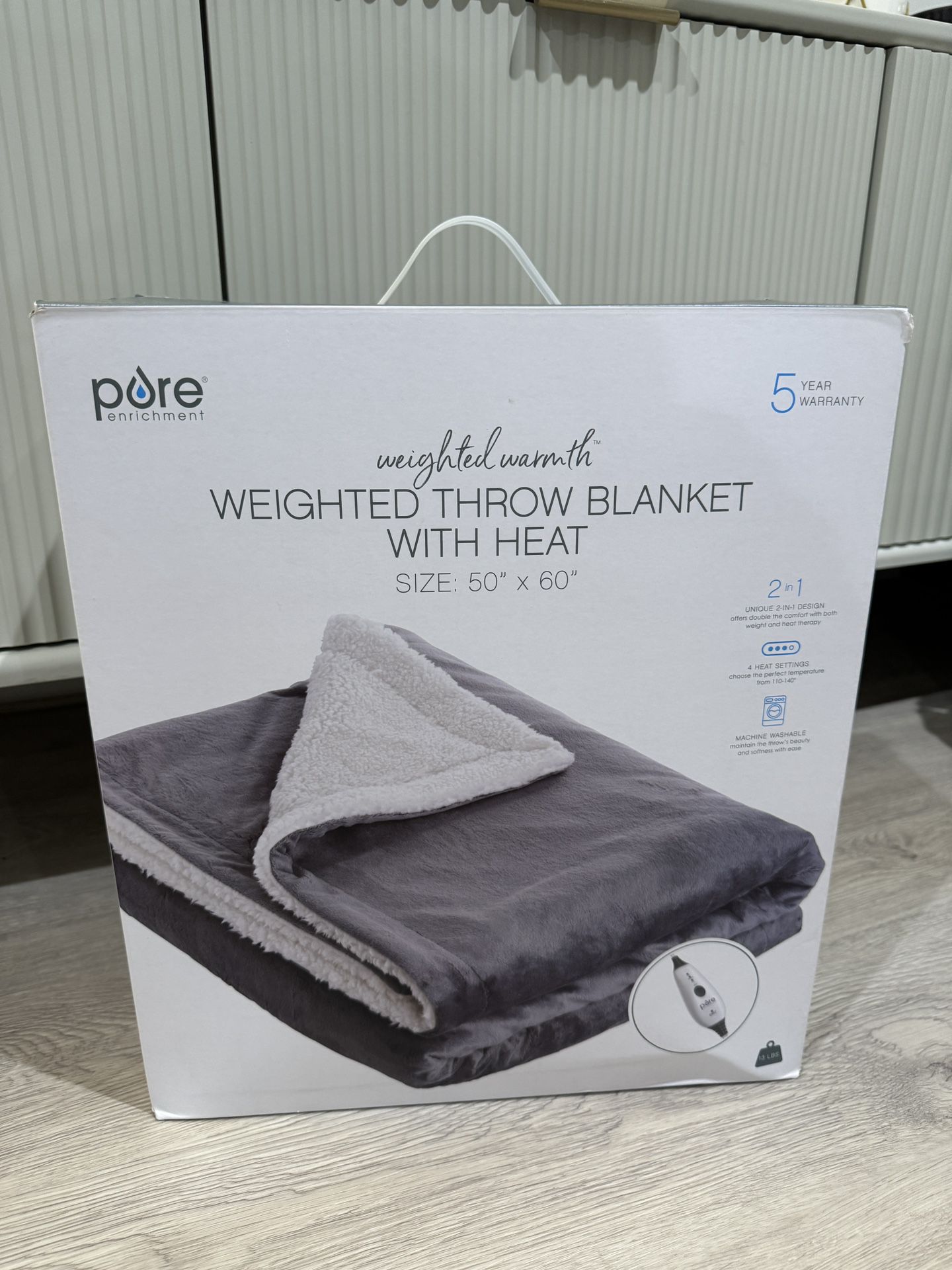 Heated & Weighted Throw Blanket 