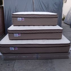 Cal-king Size Mattress Pillow Top new