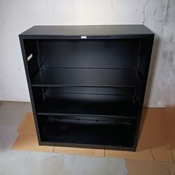 HON Brigade 3 Shelf 41" H Bookcase -steel - Black