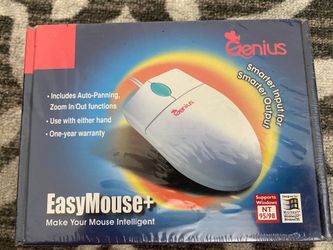 Brand NEW SEALED Box vintage GENIUS EASYMOUSE+ Serial Version