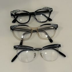 Vintage Cat Eye Glasses All 3