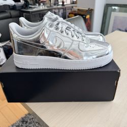 Nike Air Force 1 Low SP Metallic Silver Chrome Size 12 Men’s NEW w/ Box