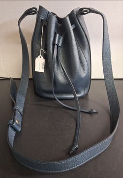Blue Leather Purse