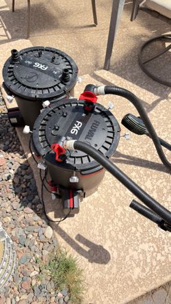 Two Fluval FX6 filters