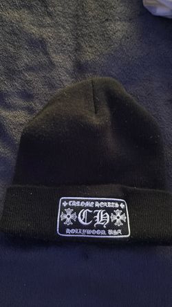 Chrome heart beanie