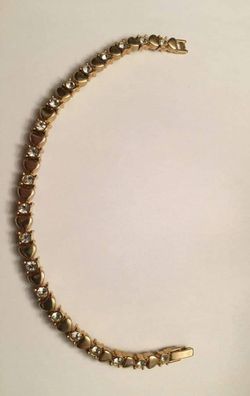 7" Heart Bracelet with Swarovski Rhinestones