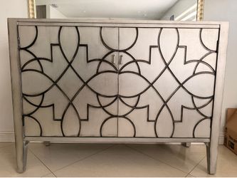 Geometric Accent Cabinet / Entryway Credenza