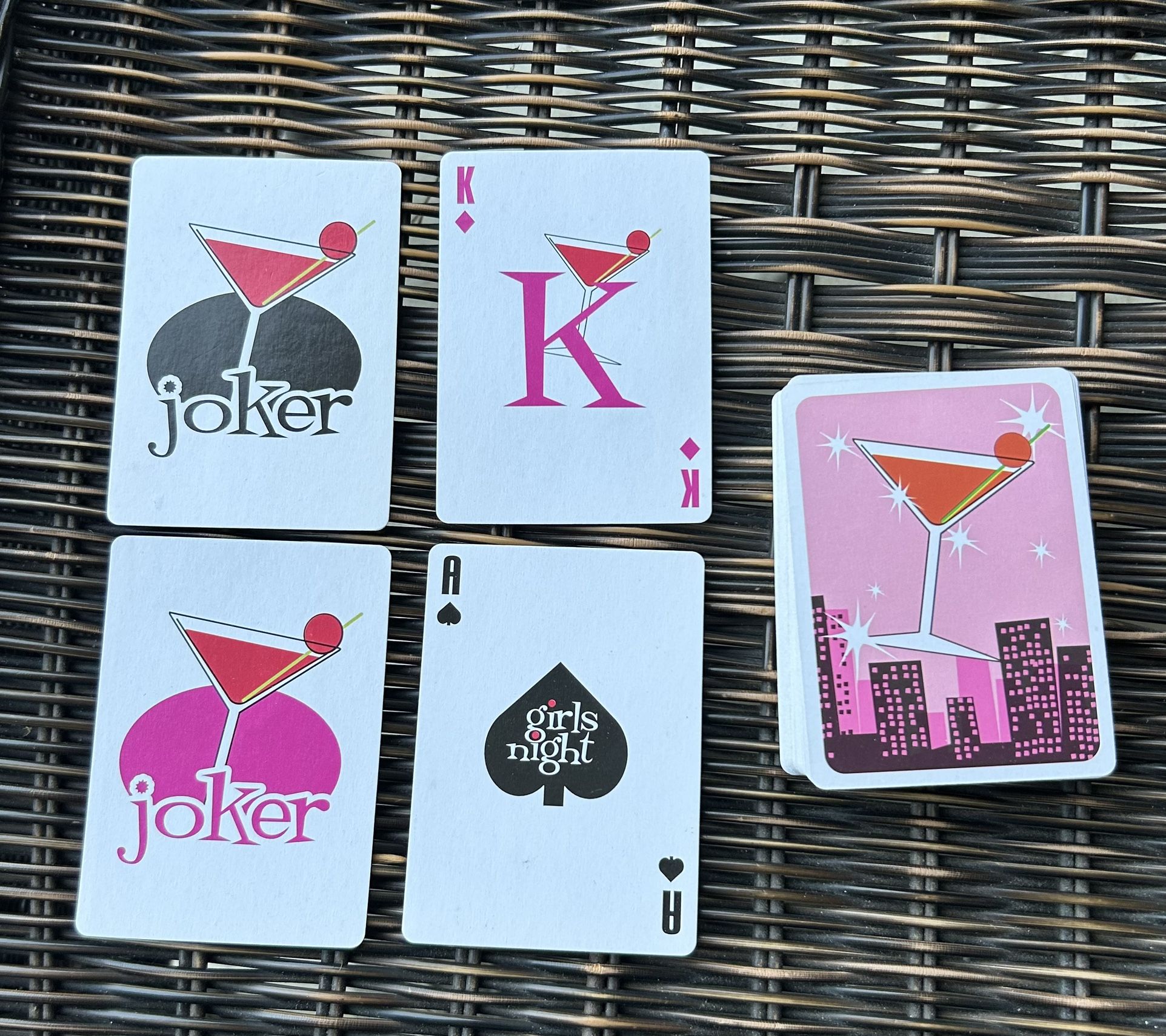 Martini Themed Playing Cards Complete