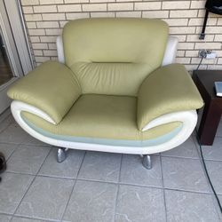 Single Leather Loveseat