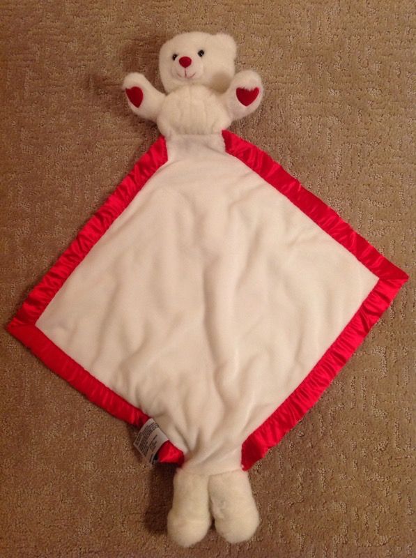 My Banky "Kisses" White Bear w/Red Hearts