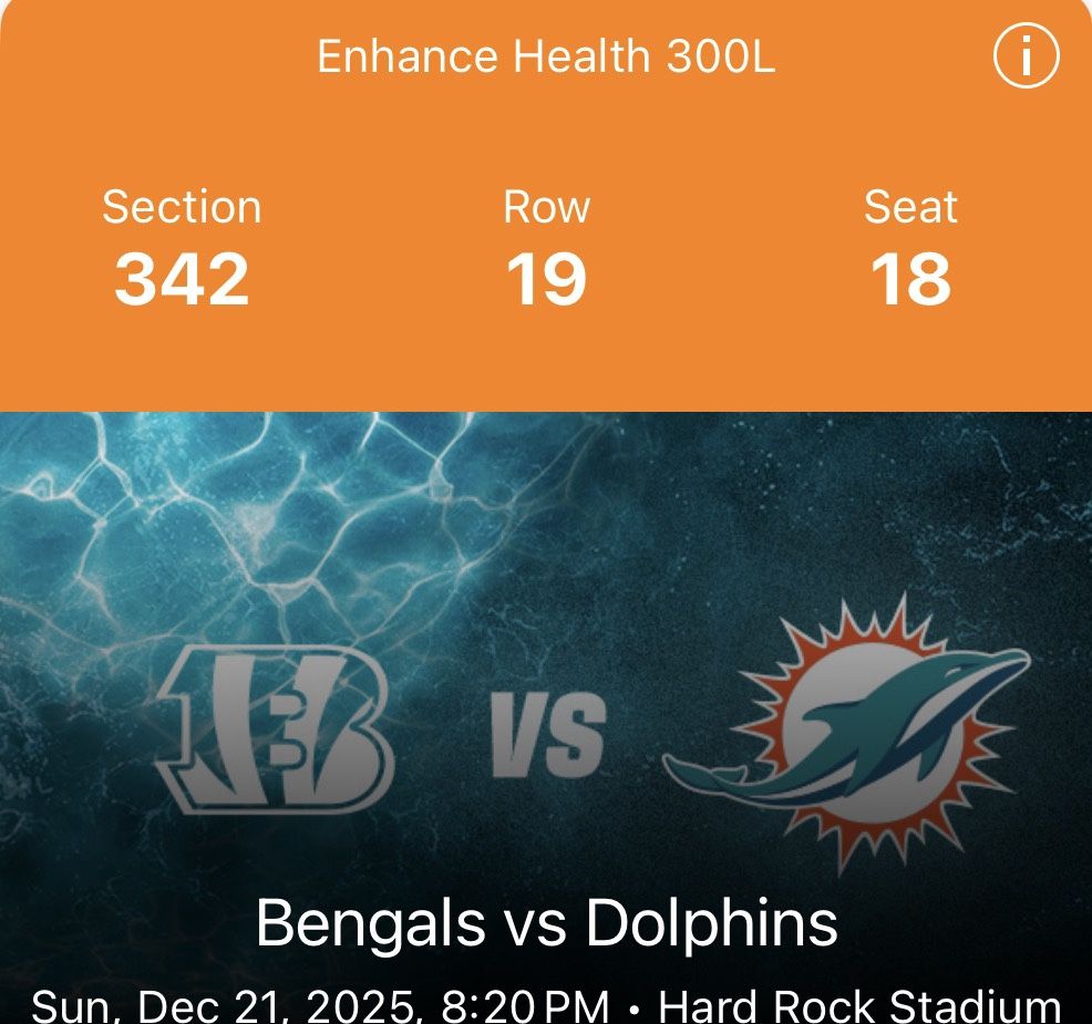 Miami Dolphins Tickets And Parking Pass