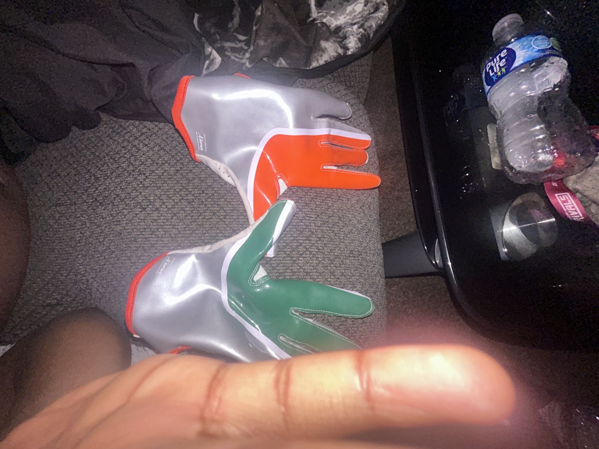 Miami hurricanes football college gloves