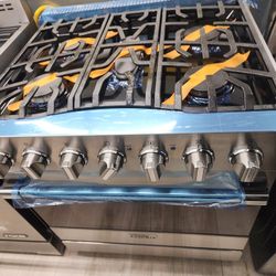 Viking 30 Inch Wide Stainless Steel Gas 
