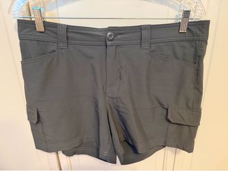 Eddie Bauer Gray Cargo Shorts Size 8