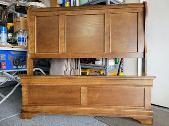 Full size bed frame.