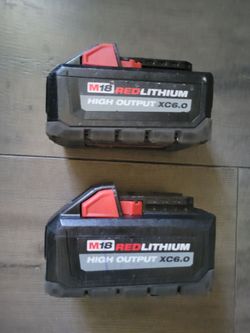 Milwaukee M18 XC6.0 Batteries