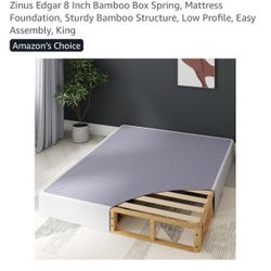 Zinus Edgar 8” Bamboo Box Spring King 