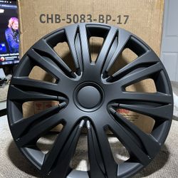 WINJET 17 inch Hubcaps Wheel Covers 5083 - Matte Black Weatherproof and scratch-resistant Models of vehicle brands including for Acura, Chevrolet, Dod