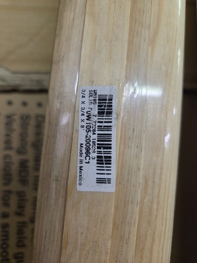 Quarter Round Moulding, 96 in L, 3/4 in W, Pine Wood