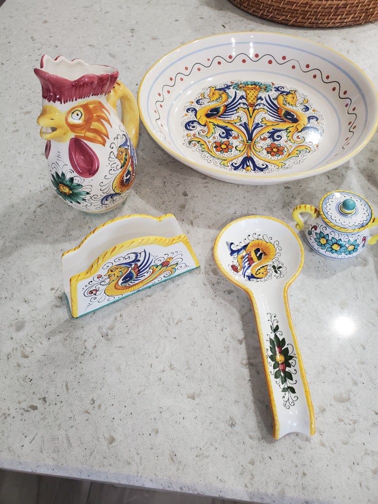 Vintage Raffallesco Denuta Italian Ceramic 