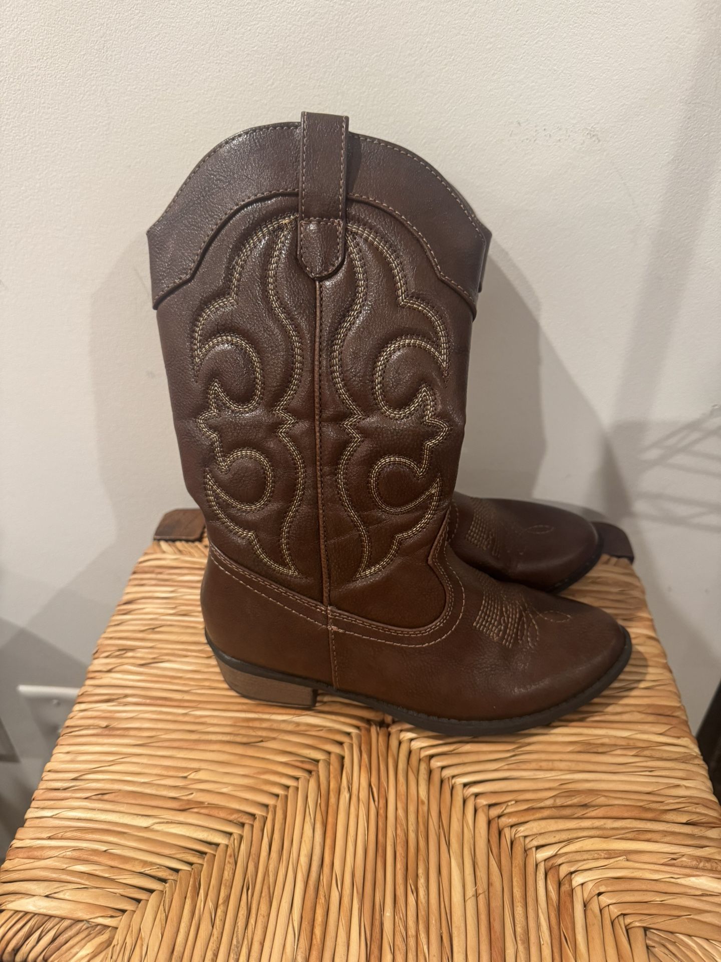 Cat and Jack Brown Western Cowboy Boots