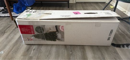 7ft Pre-Lit Artificial Christmas Tree