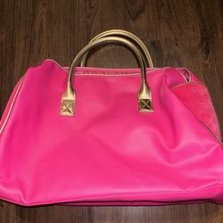 Juicy Couture Pink & Gold Weekender / Travel Duffle Bag – Excellent Condition