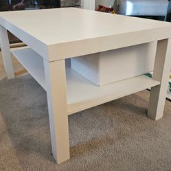White Ikea Lack Coffee Table