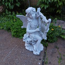 16" H Outdoor Garden Patio Statue Decor 