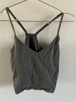 Pact organic medium grey crop top